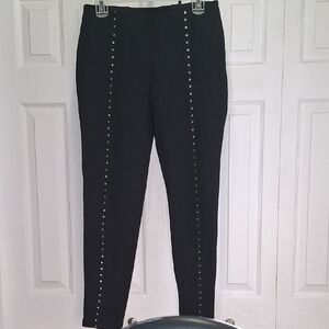 Nygard Black Studded Women's Leggings